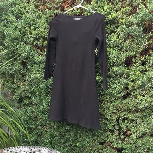 Knit dress - rib knit dress